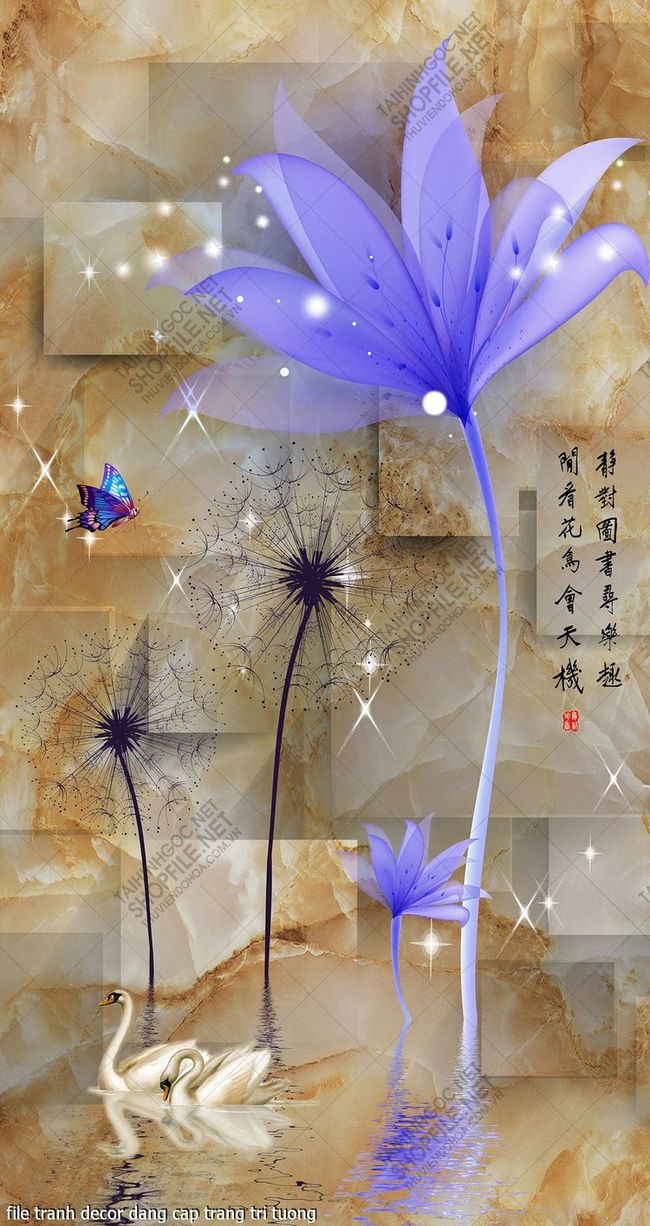 file tranh decor dang cap trang tri tuong